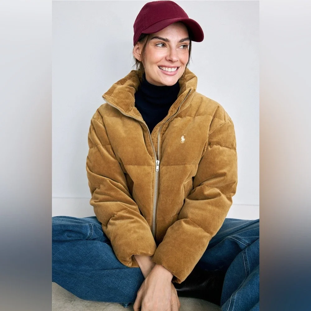 Polo by Ralph Lauren Corduroy Puffer Coat S/P - Picture 2 of 13